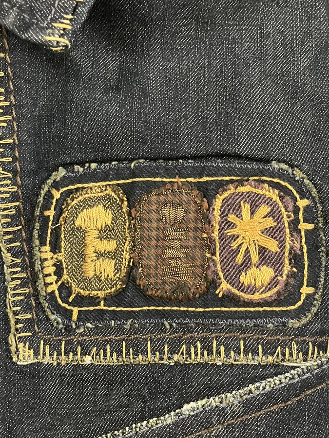 2000s Marithé + François Girbaud Raw Navy Denim Jacket  pbBQQSL 6