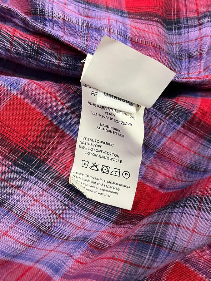 2000s Marithé + François Girbaud Red Black Plaid Cotton Shirt JQbGOjB 10