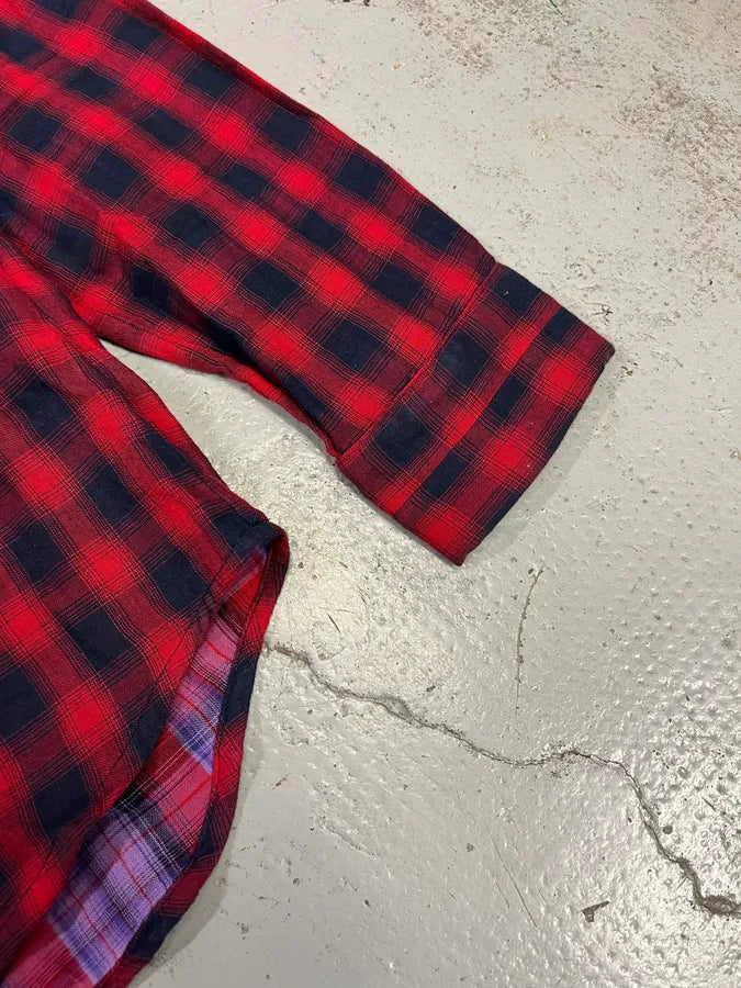 2000s Marithé + François Girbaud Red Black Plaid Cotton Shirt JQbGOjB 4