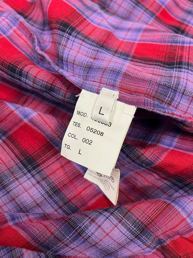 2000s Marithé + François Girbaud Red Black Plaid Cotton Shirt JQbGOjB 9