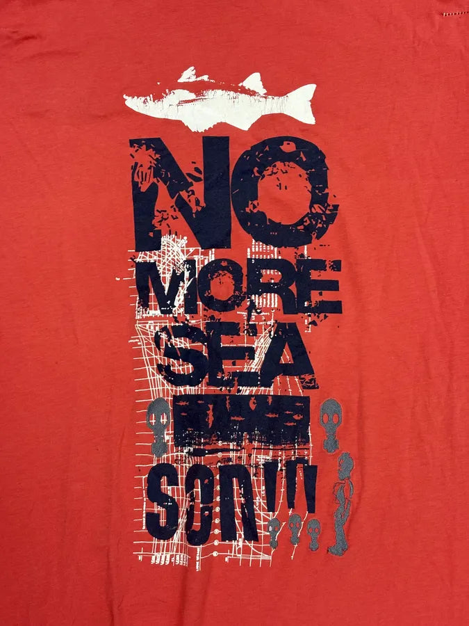 2000s Marithé + François Girbaud Red No More Sea T-Shirt  Hgzgcjf 6