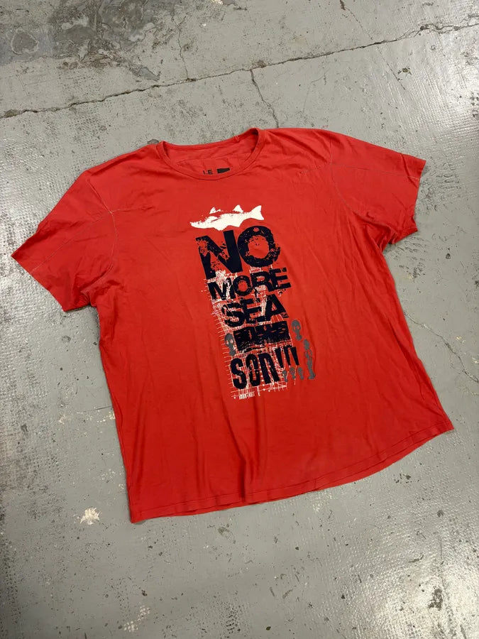 2000s Marithé + François Girbaud Red No More Sea T-Shirt  Hgzgcjf 3