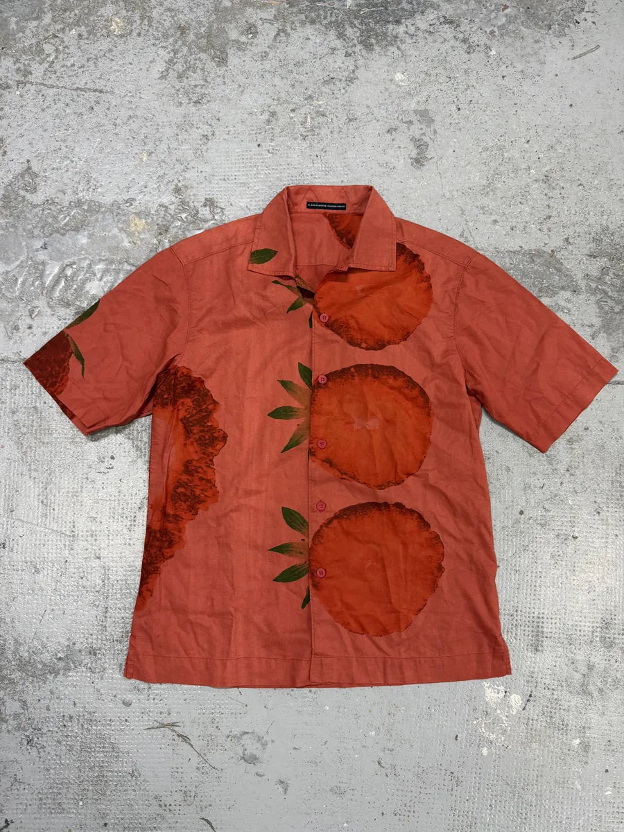 2000s Marithé + François Girbaud Red Strawberry Short Sleeves Shirt SpkYvxO 0
