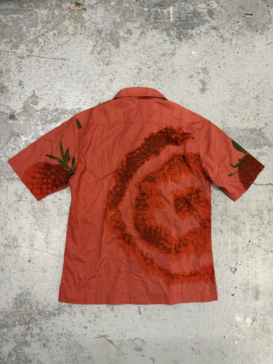 2000s Marithé + François Girbaud Red Strawberry Short Sleeves Shirt SpkYvxO 1
