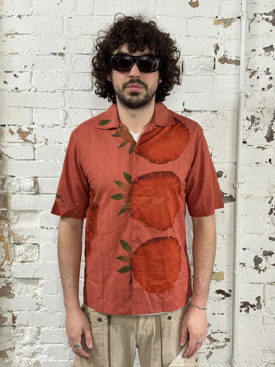 2000s Marithé + François Girbaud Red Strawberry Short Sleeves Shirt SpkYvxO 2