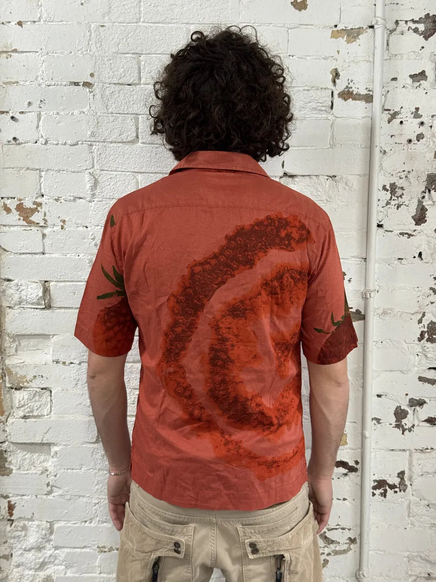 2000s Marithé + François Girbaud Red Strawberry Short Sleeves Shirt SpkYvxO 3