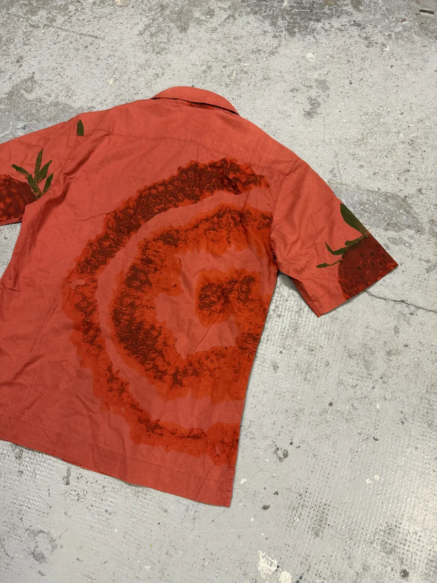 2000s Marithé + François Girbaud Red Strawberry Short Sleeves Shirt SpkYvxO 4