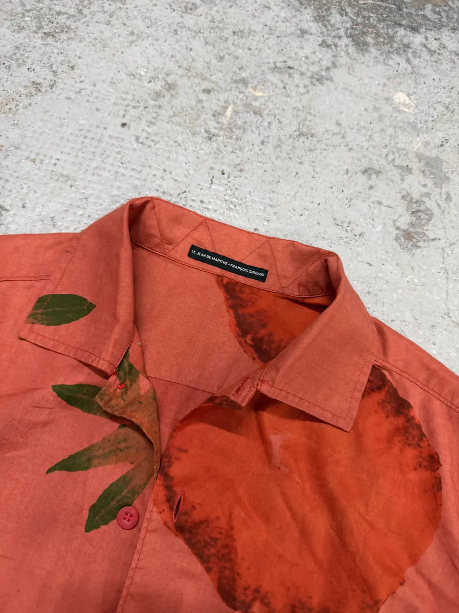2000s Marithé + François Girbaud Red Strawberry Short Sleeves Shirt SpkYvxO 7