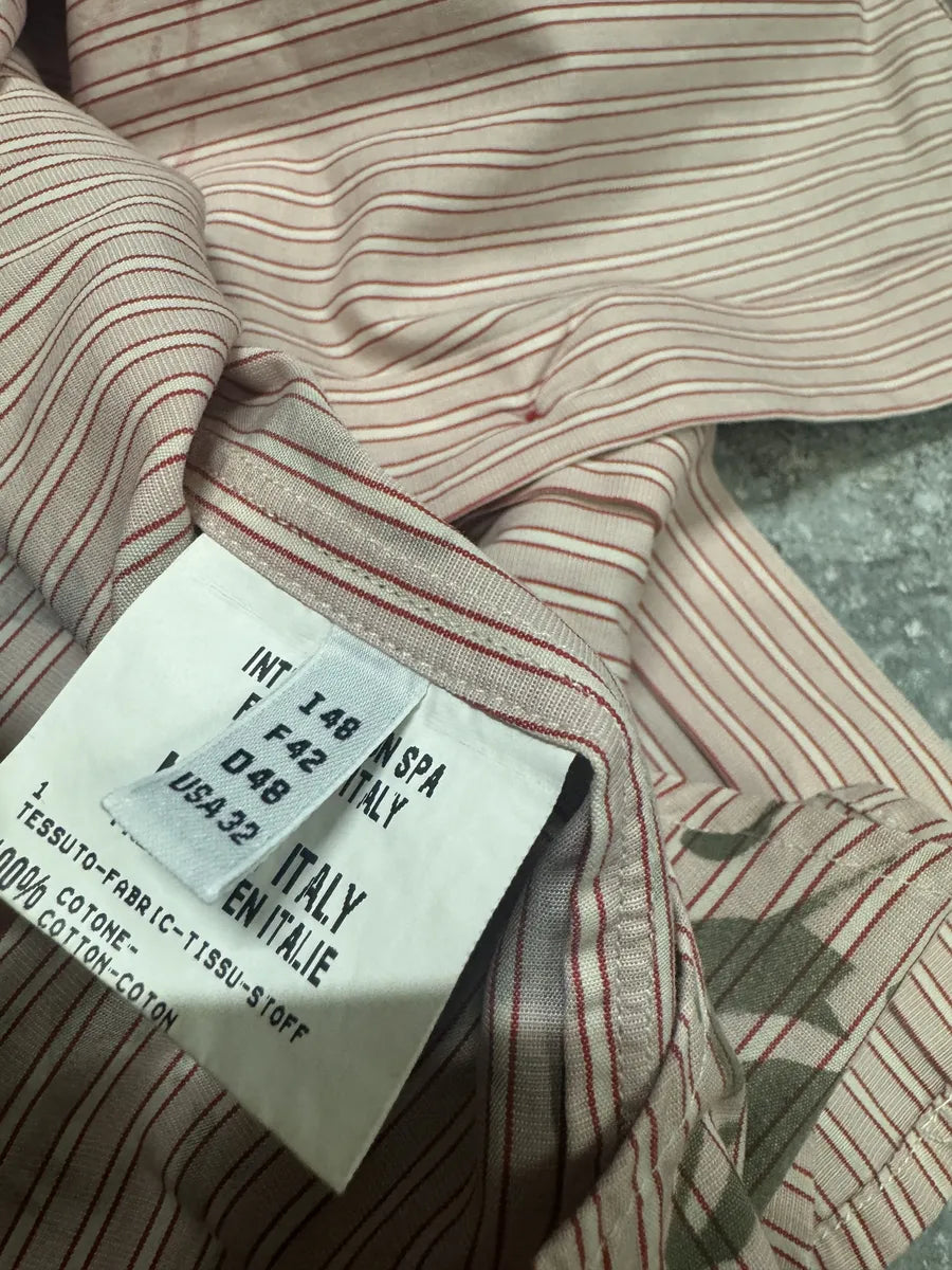 2000s Marithé + François Girbaud Red Stripes Tribal Shirt (M) 6