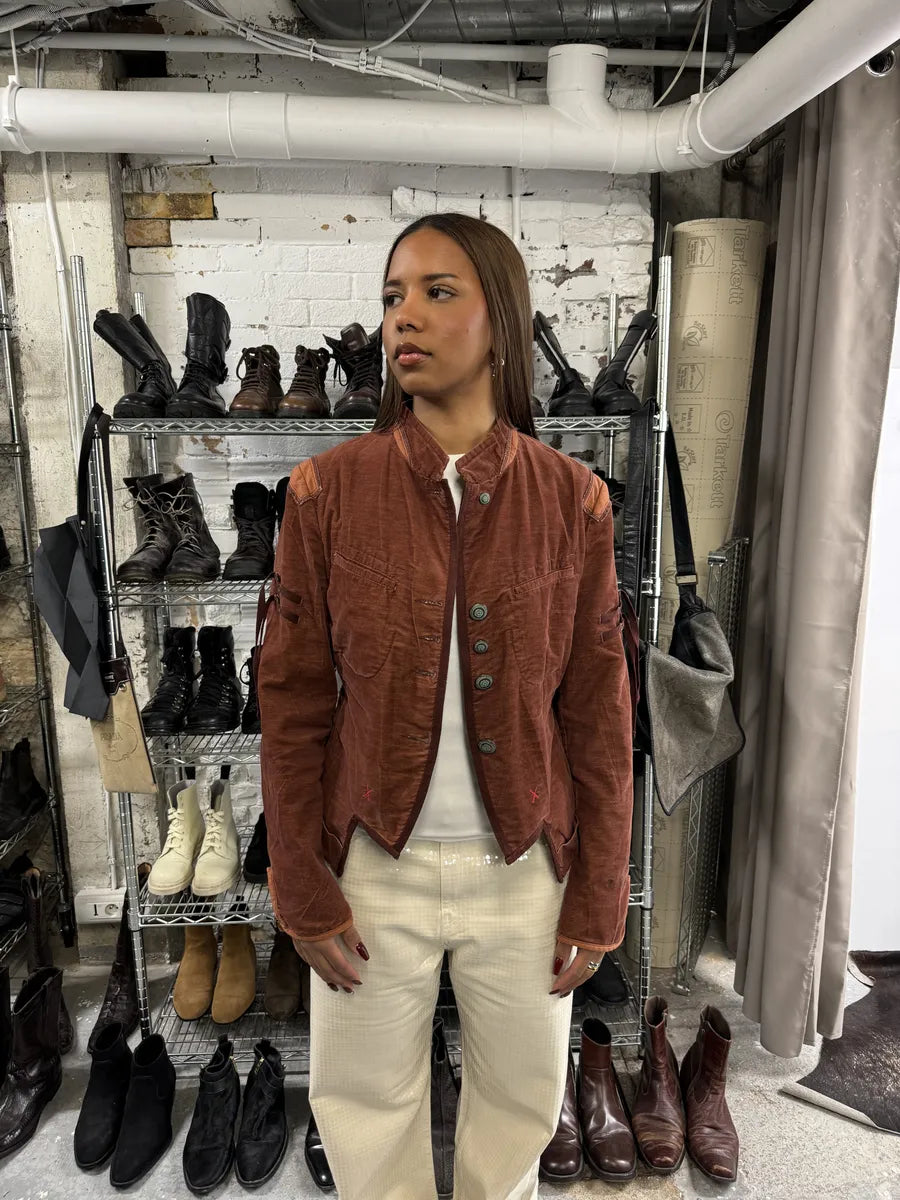 2000s Marithé + François Girbaud Rouille Faded Light Samurai Jacket (M) coaQQqn 2