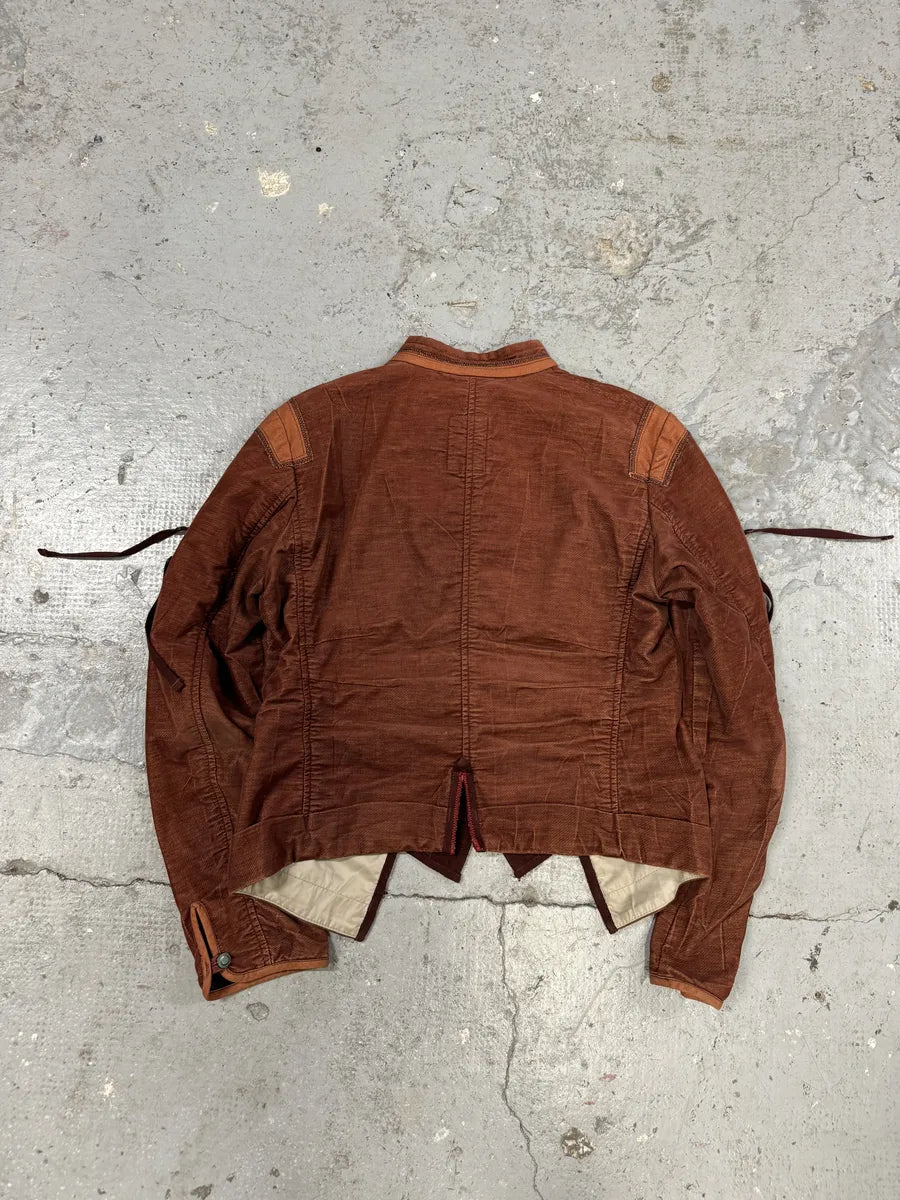 2000s Marithé + François Girbaud Rouille Faded Light Samurai Jacket (M) coaQQqn 1