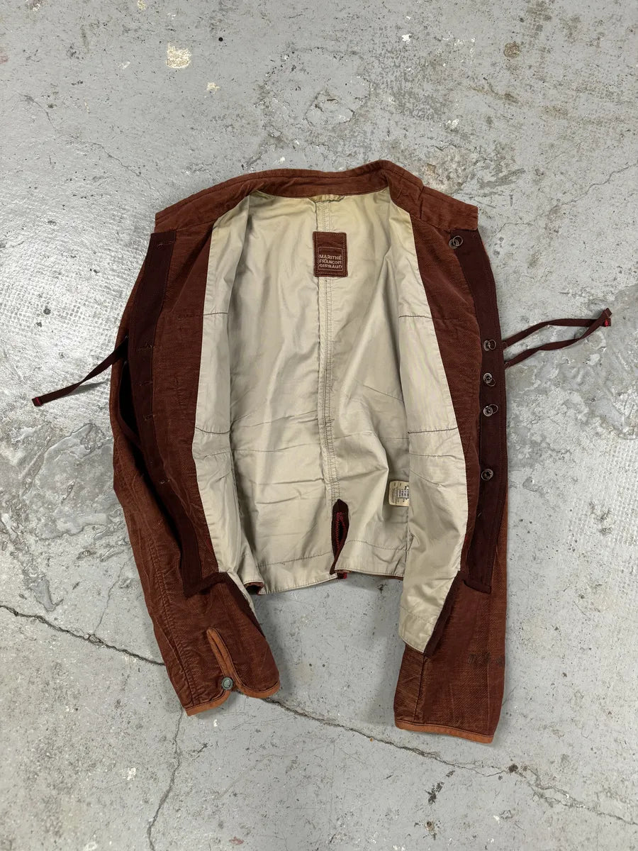 2000s Marithé + François Girbaud Rouille Faded Light Samurai Jacket (M) coaQQqn 12