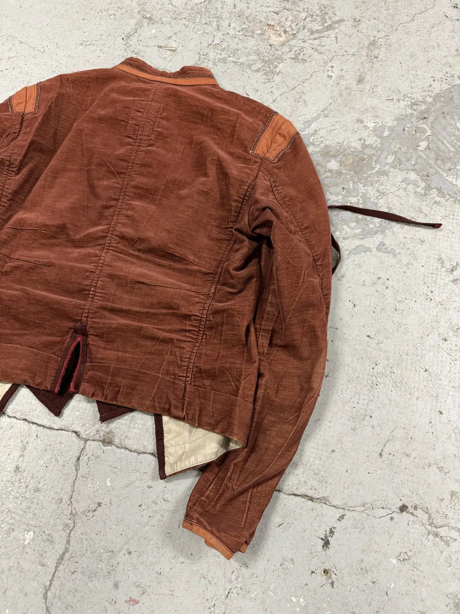 2000s Marithé + François Girbaud Rouille Faded Light Samurai Jacket (M) coaQQqn 4