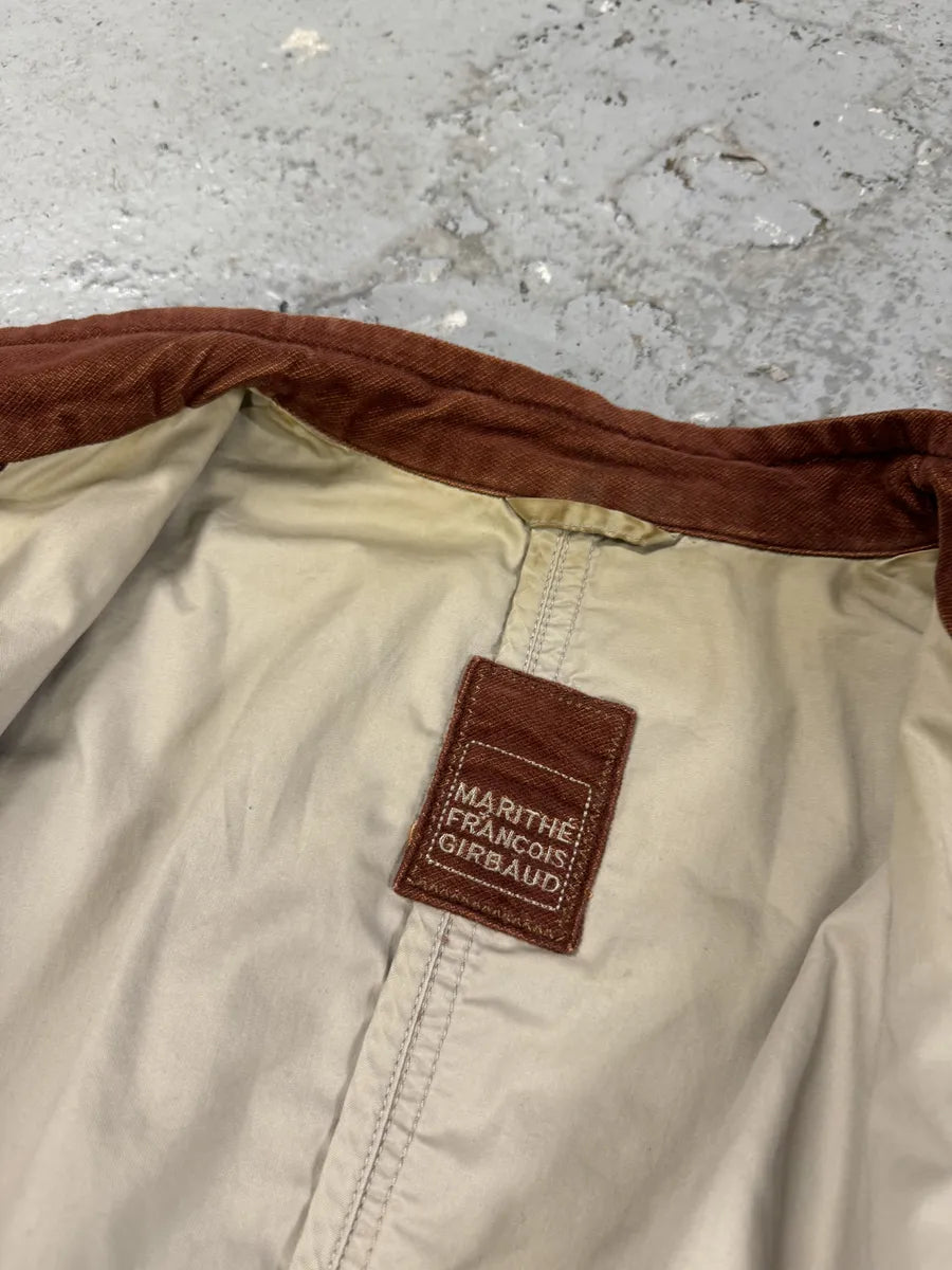 2000s Marithé + François Girbaud Rouille Faded Light Samurai Jacket (M) coaQQqn 5