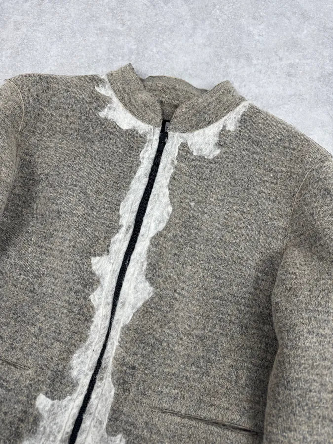 2000s Marithé + François Girbaud Skeleton beige Wool Jacket mQaaeAL 4