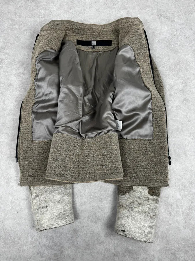 2000s Marithé + François Girbaud Skeleton beige Wool Jacket mQaaeAL 6