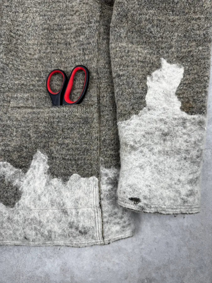 2000s Marithé + François Girbaud Skeleton beige Wool Jacket mQaaeAL 7