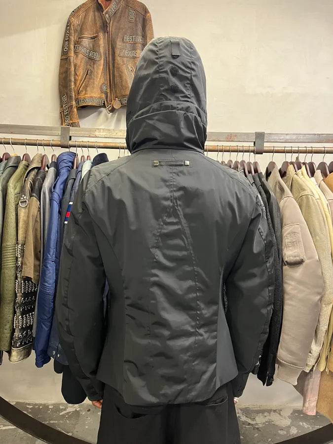 2000s Marithé + François Girbaud Ski Puffer Black Hooded Jacket eWskdYs 3
