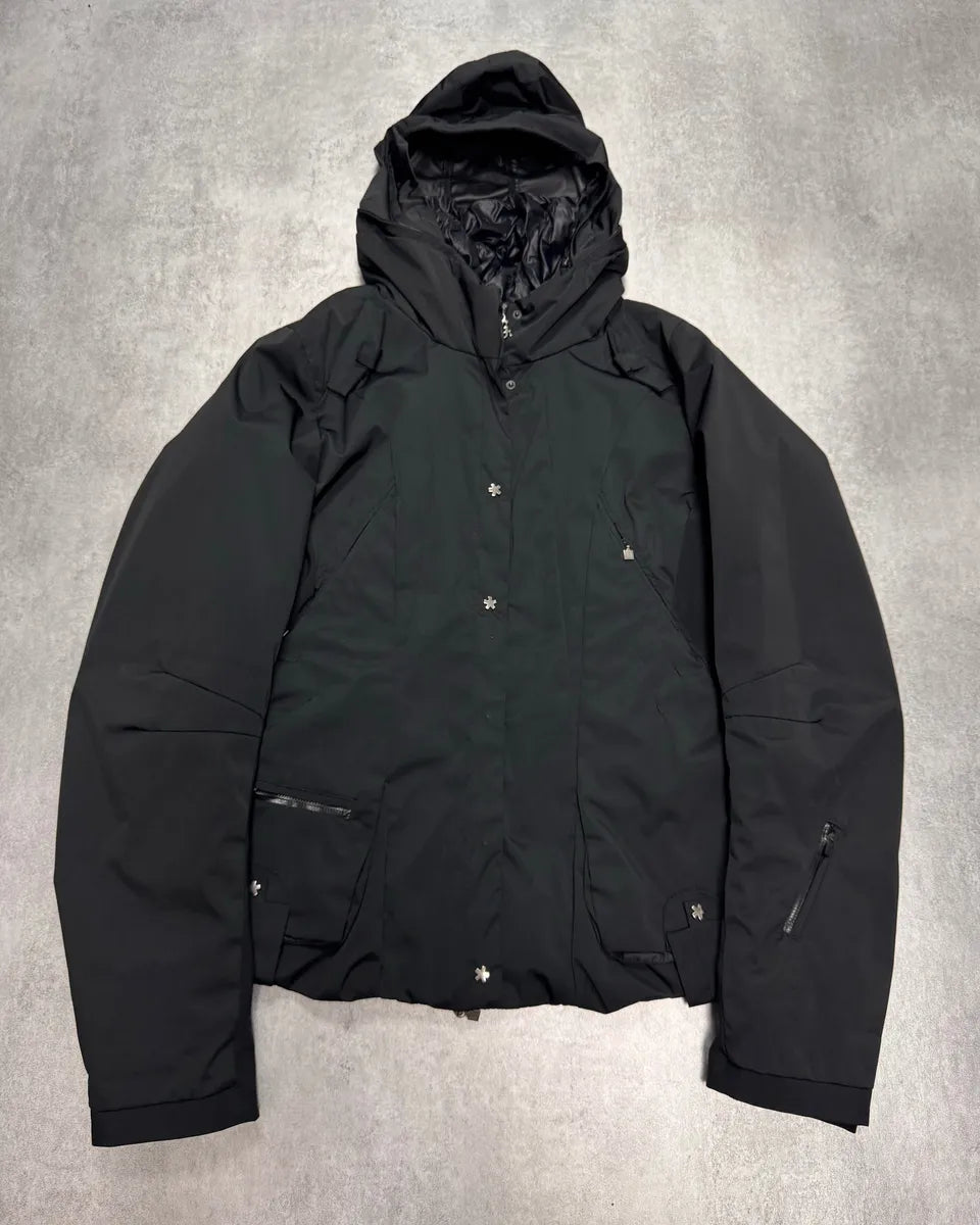 2000s Marithé + François Girbaud Ski Puffer Black Hooded Jacket eWskdYs 2