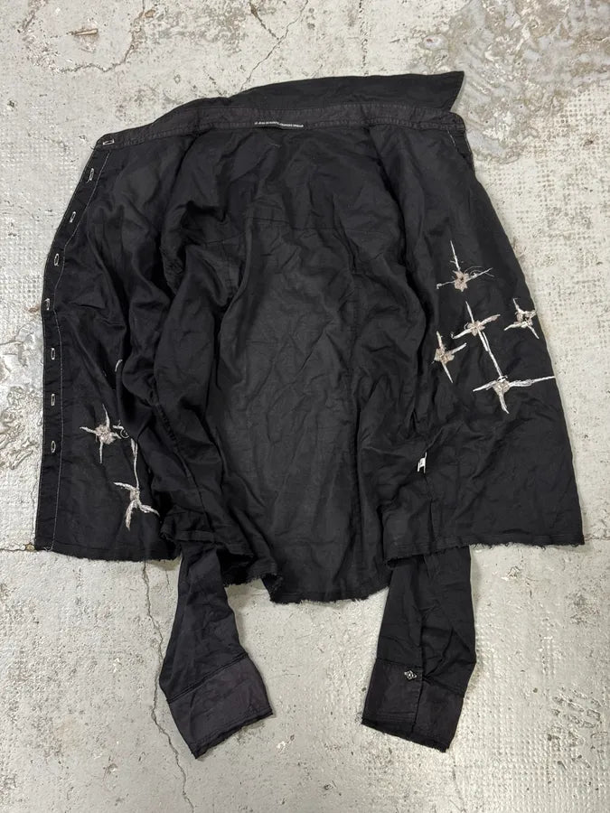 2000s Marithé + François Girbaud Stars Black Shirt vLsiLPX 6