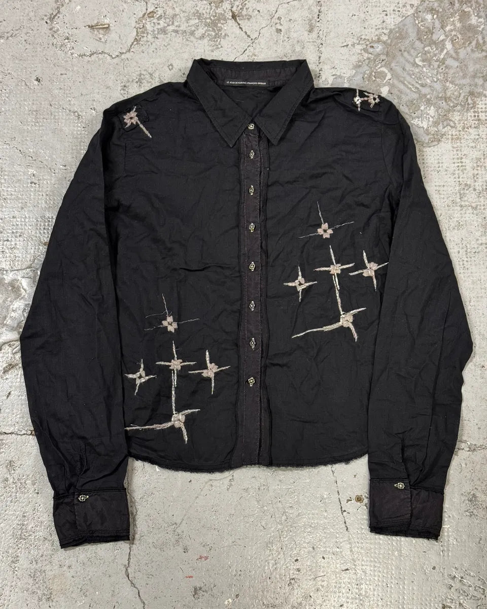 2000s Marithé + François Girbaud Stars Black Shirt vLsiLPX 0