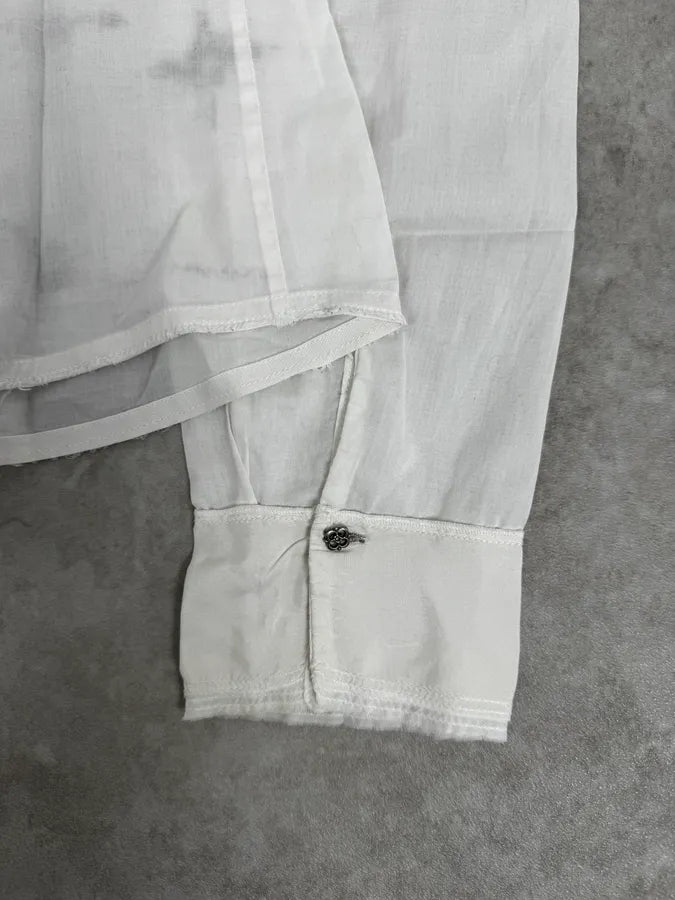 2000s Marithé + François Girbaud Stars White Shirt KGpJKZa 9