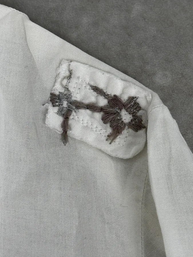 2000s Marithé + François Girbaud Stars White Shirt KGpJKZa 8