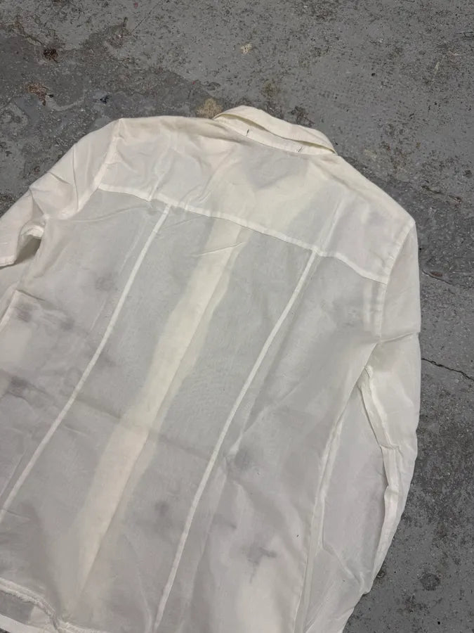 2000s Marithé + François Girbaud Stars White Shirt rvZdvdo 3