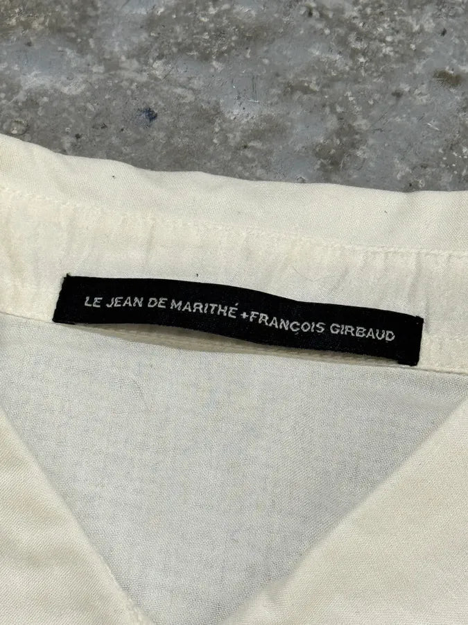2000s Marithé + François Girbaud Stars White Shirt rvZdvdo 5