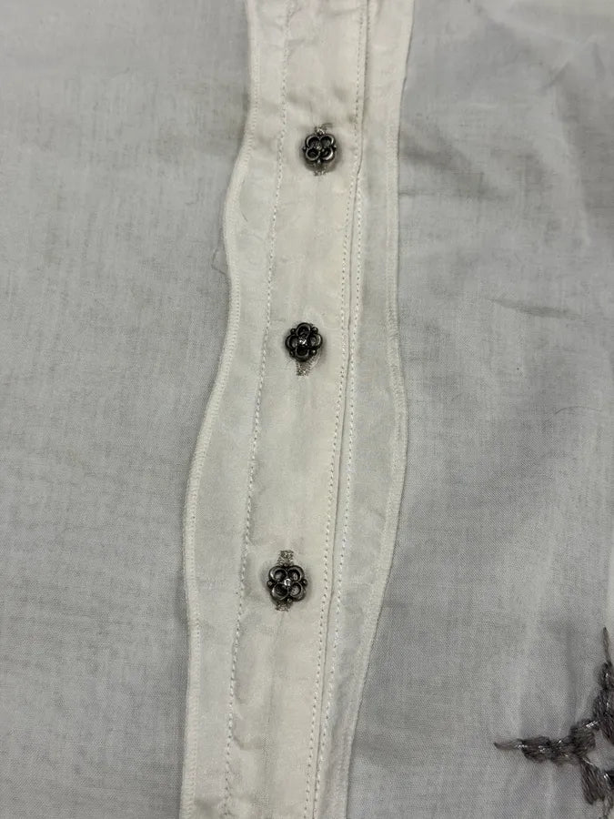 2000s Marithé + François Girbaud Stars White Shirt rvZdvdo 6