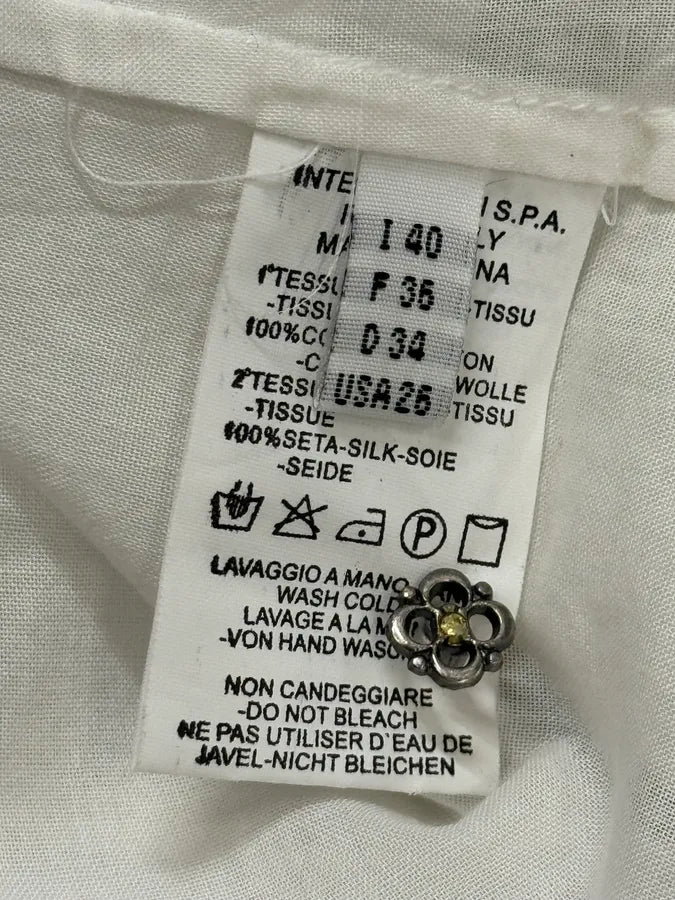 2000s Marithé + François Girbaud Stars White Shirt rvZdvdo 7