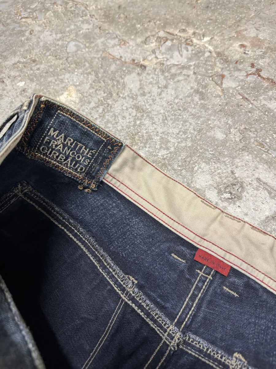 2000s Marithé + François Girbaud Stonewashed Brut Denim Rebel Jeans (M) 6