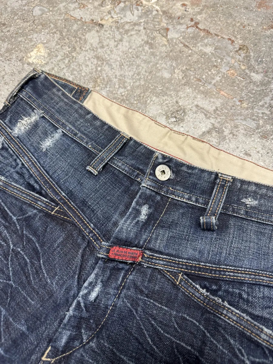 2000s Marithé + François Girbaud Stonewashed Brut Denim Rebel Jeans (M) 8