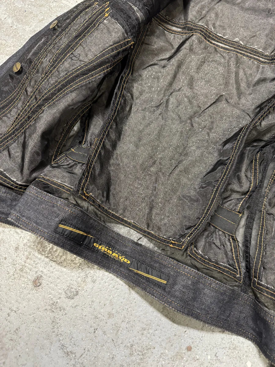 2000s Marithé + François Girbaud Studded Brut Denim Aero Jacket pEMCBnF 8