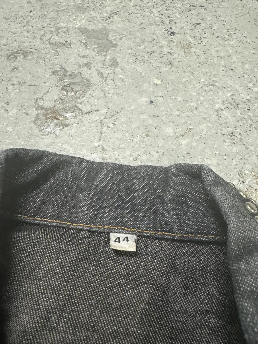 2000s Marithé + François Girbaud Studded Brut Denim Aero Jacket pEMCBnF 9