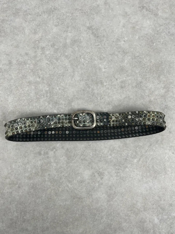2000s Marithé + François Girbaud Studded Punk Leather Belt bkXJqkr 2