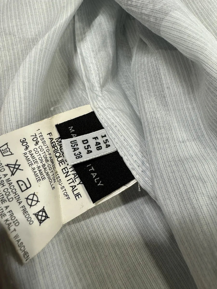 2000s Marithé + François Girbaud USA Flag Baby Blue Shirt nvbCvKd 6