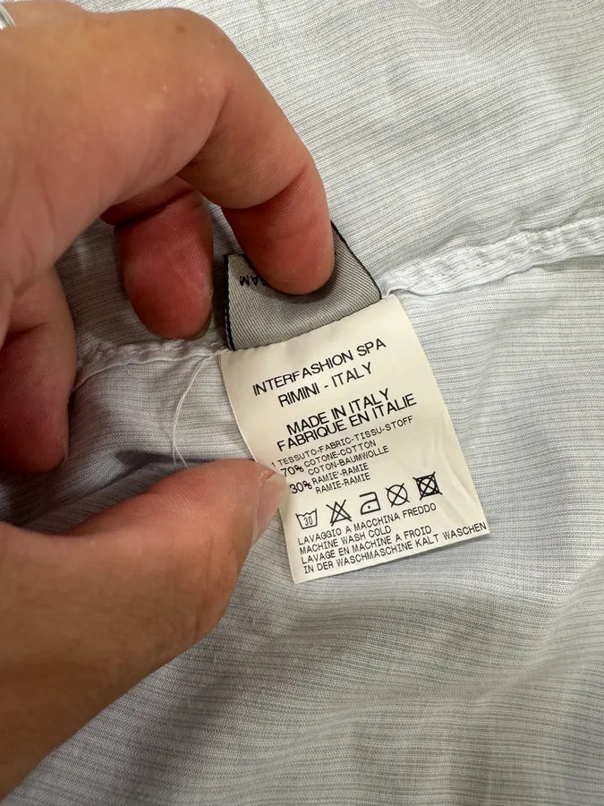 2000s Marithé + François Girbaud USA Print White Shirt VnsYJFs 8