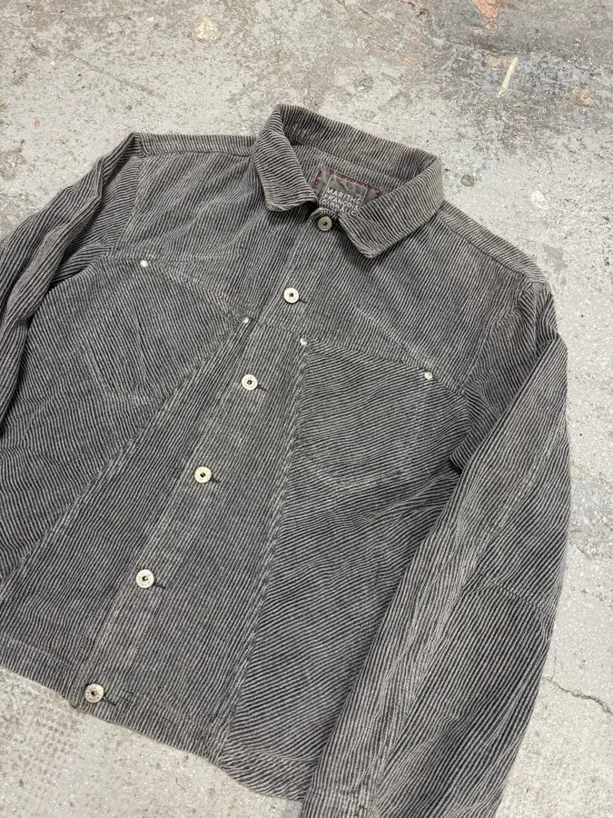 2000s Marithé + François Girbaud Velvet Structured Grey Jacket (M) QUGkzlq 3