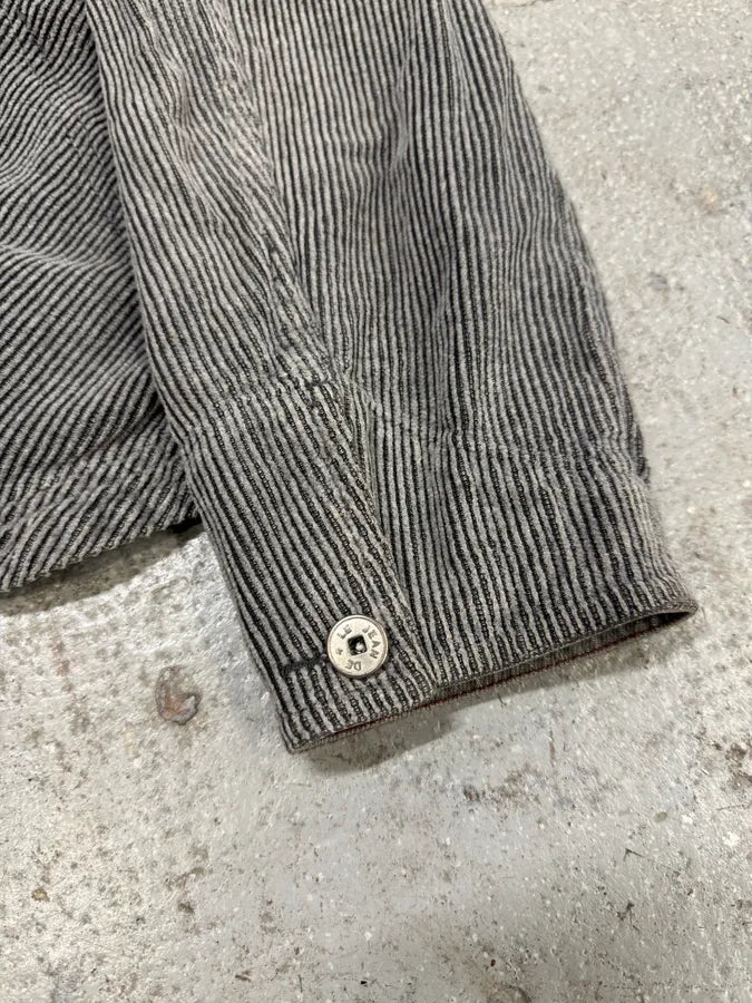 2000s Marithé + François Girbaud Velvet Structured Grey Jacket (M) QUGkzlq 5