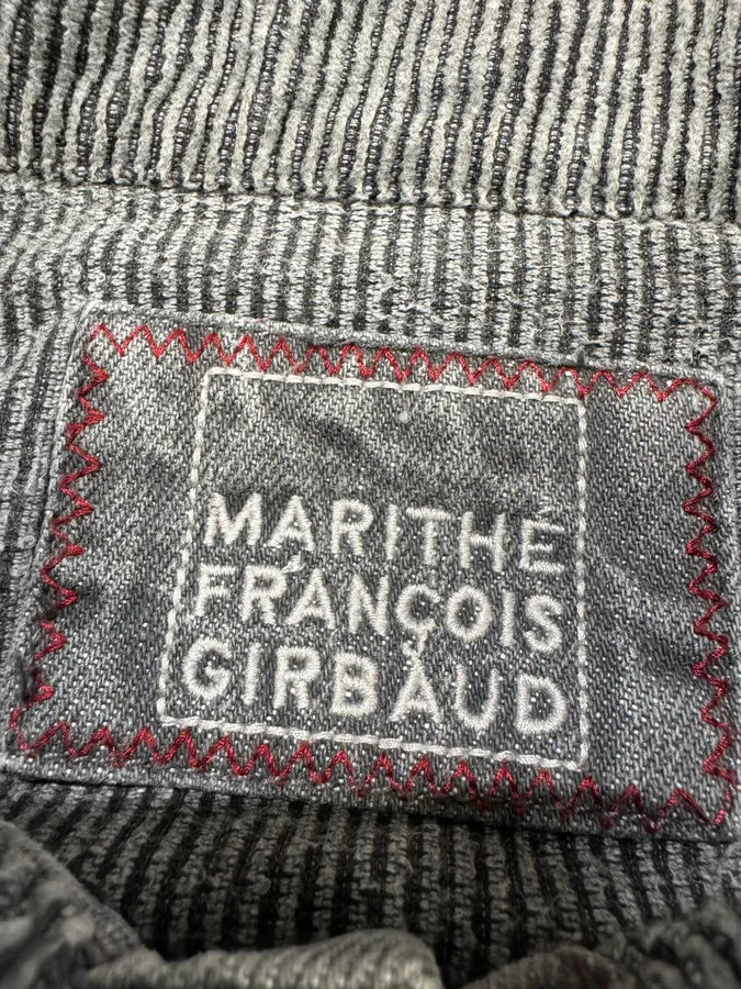 2000s Marithé + François Girbaud Velvet Structured Grey Jacket (M) QUGkzlq 6