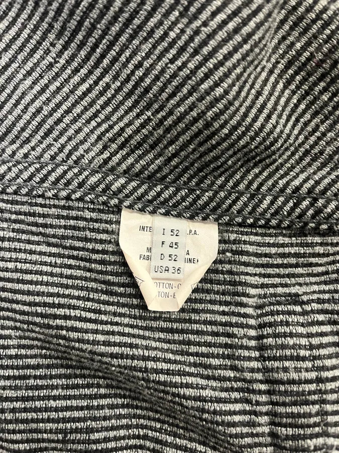 2000s Marithé + François Girbaud Velvet Structured Grey Pants & Jacket Set (M/L) 10