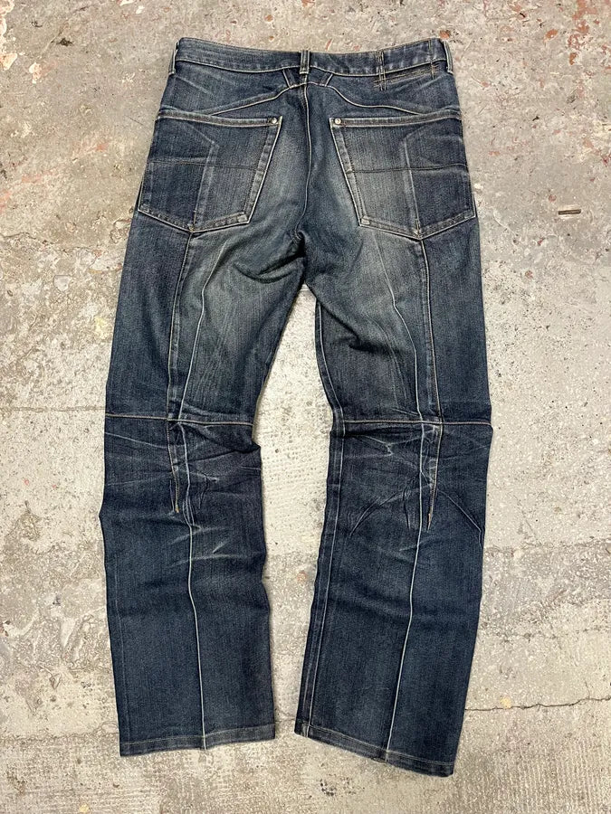 2000s Marithé + François Girbaud Vitality Blue Faded Denim Jeans lhMCrnD 1