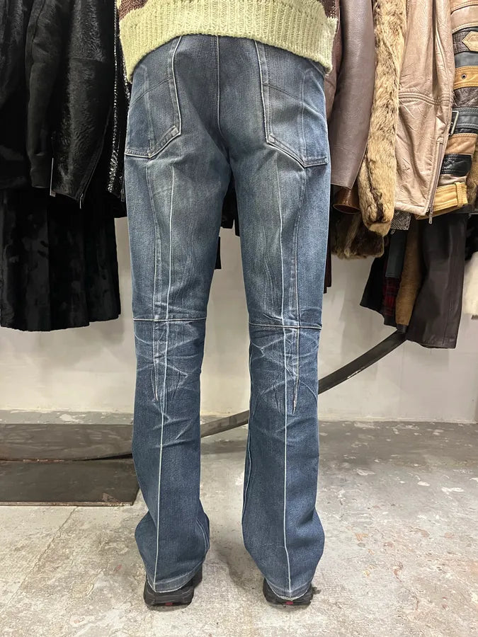 2000s Marithé + François Girbaud Vitality Blue Faded Denim Jeans lhMCrnD 4