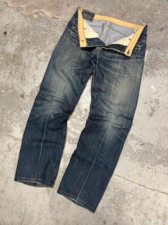 2000s Marithé + François Girbaud Vitality Blue Faded Denim Jeans lhMCrnD 6