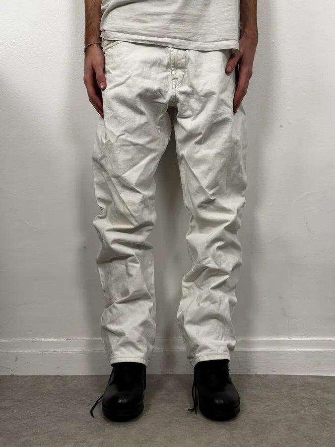 2000s Marithé + François Girbaud White Denim Jeans eUlBvxQ 0
