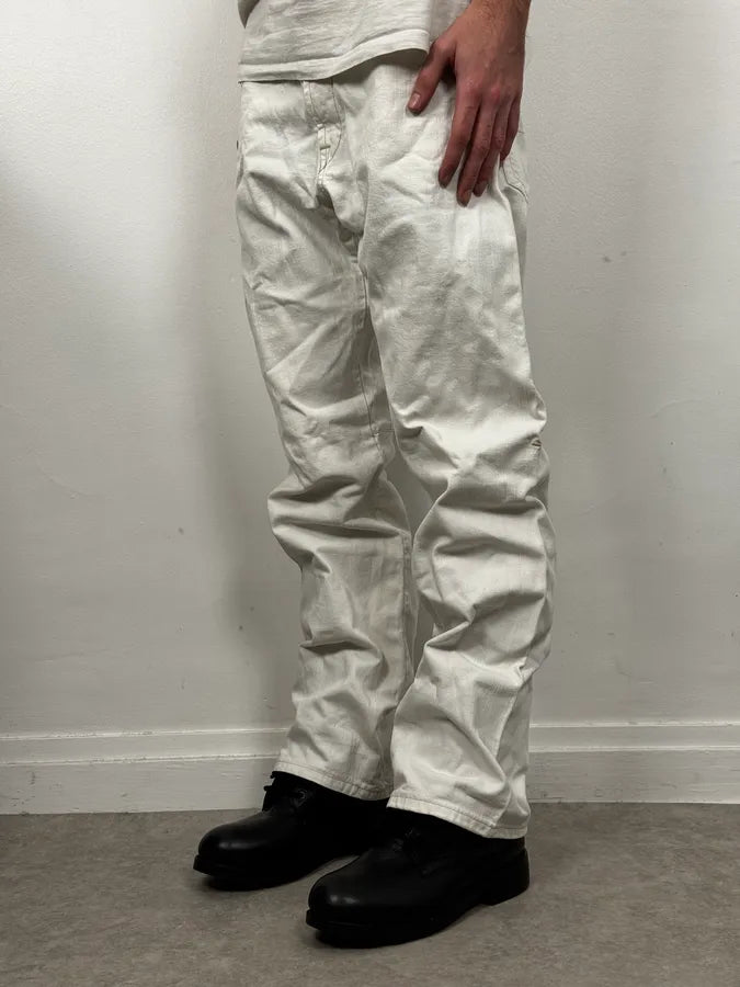 2000s Marithé + François Girbaud White Denim Jeans eUlBvxQ 1