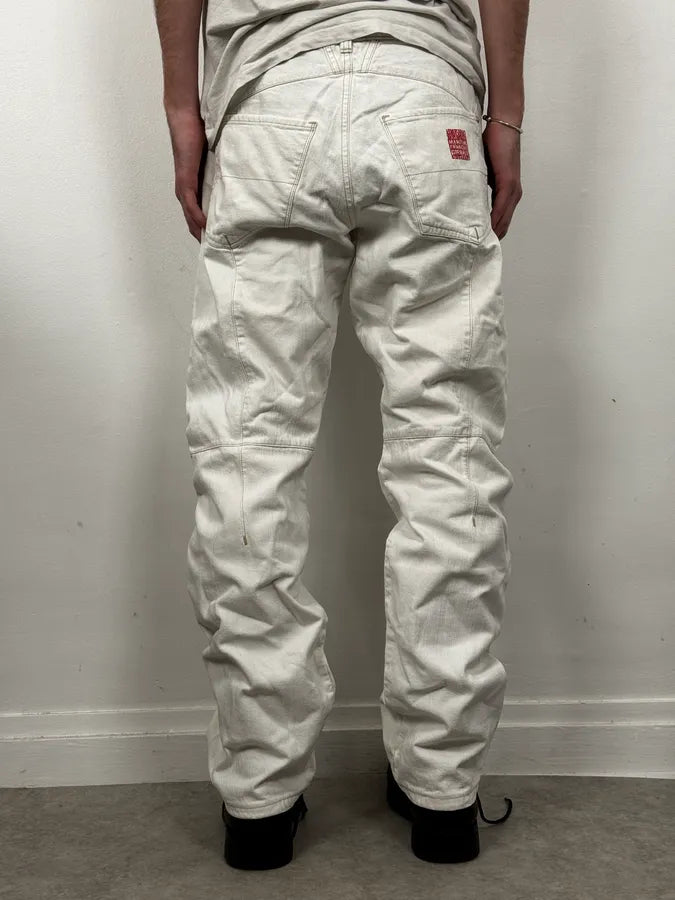 2000s Marithé + François Girbaud White Denim Jeans eUlBvxQ 2