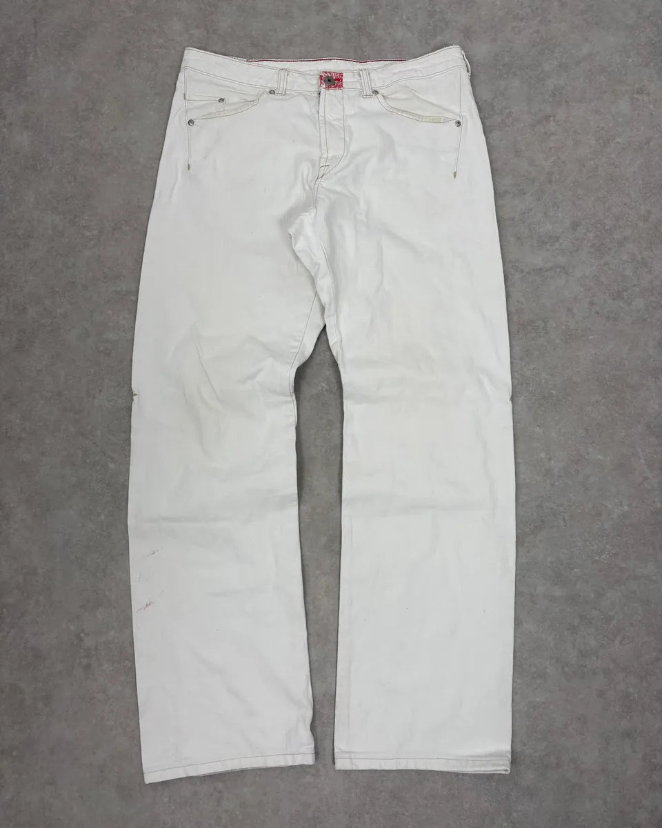 2000s Marithé + François Girbaud White Denim Jeans eUlBvxQ 3