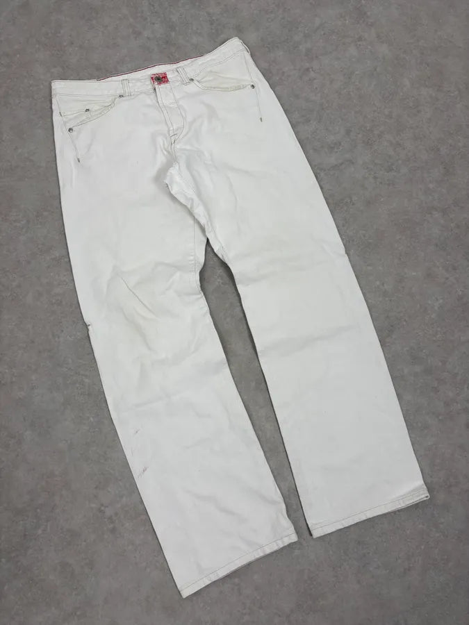 2000s Marithé + François Girbaud White Denim Jeans eUlBvxQ 4